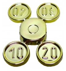 LEGO® muntstuk CROME GOUD