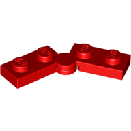 LEGO® 6102786 - 74230 ROOD - MS-76-G LEGO® scharnierplaat 1x4 compleet (horizontaal 2x1x2) ROOD
