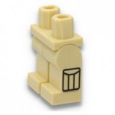 LEGO® 970c00pb0053 Heupen en benen met cargozakken Zijpatroon BEIGE