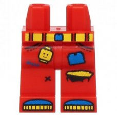 LEGO®  heupen en benen ROOD