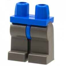 LEGO® heupen en benen DONKER GRIJS