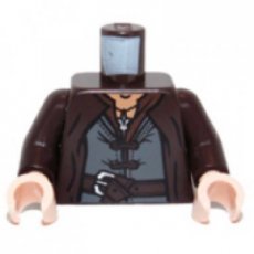 LEGO® torso DONKER BRUIN