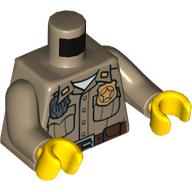 LEGO® torse BEIGE FONCE