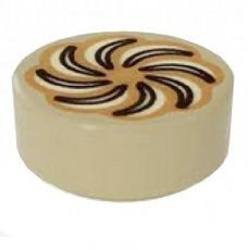 LEGO® tegel 1x1 rond BEIGE