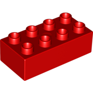 LEGO®  DUPLO®  301121 ROOD - ML-17 LEGO® DUPLO® 2x4 RED
