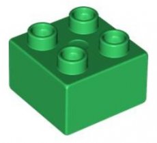 LEGO® DUPLO® 343728 - 4583552 GROEN - ML-7 LEGO® DUPLO® 2x2 GROEN
