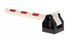 LEGO® DUPLO® Treinovergangspoort dwarsbalk met rode strepenpatroon WIT