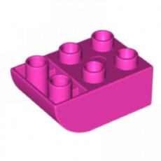LEGO®  DUPLO®  2x3  omgekeerd gebogen  DONKER ROZE