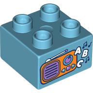 LEGO®  DUPLO® 2x2 MEDIUM AZUUR BLAUW