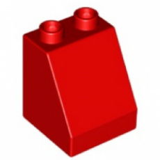 LEGO® DUPLO® 6475459 ROOD - M-51-G LEGO®  DUPLO® brick  2x2x1 RED