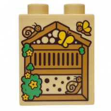 LEGO® DUPLO® 6588459 BEIGE - M-51-H LEGO®  DUPLO® brique 1x2x2  TAN