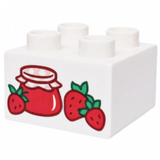 LEGO®   DUPLO®  6598843 WIT - M-51-E LEGO® DUPLO® brick  2x2  WHITE
