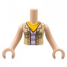 LEGO® torso LICHTE NOUGAT
