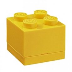 LEGO® Mini Box 4 GEEL - SV-7-D LEGO® Mini Box 4 GEEL